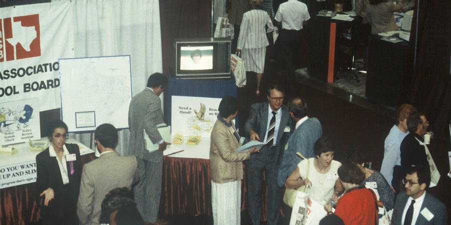 photo of a TASB conference in 1978